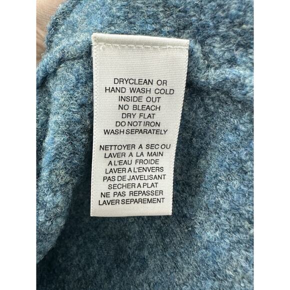 Orvis Womens Sweater Size Medium Blue Wool Blend Turtleneck Pullover - Picture 5 of 10